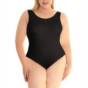Bar III Sleek Black One-Piece Swimsuit